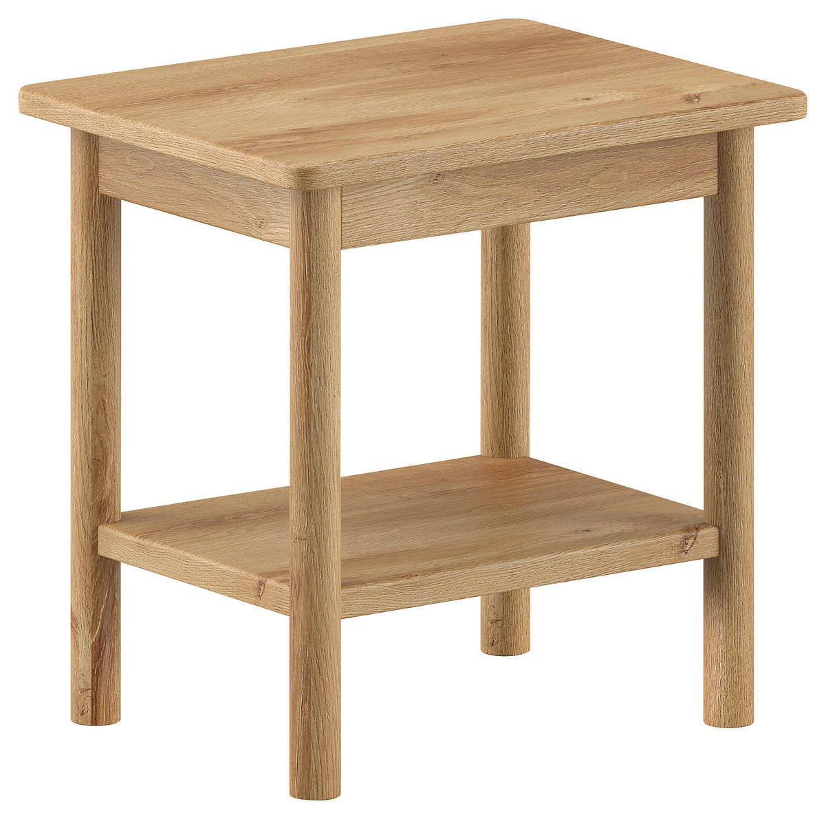 NACHTTISCH 50/50/40 cm  in furniert, massiv Eiche Eichefarben  - Eichefarben, MODERN, Holz/Holzwerkstoff (50/50/40cm) - MID.YOU