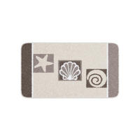 BADEMATTE Grund Taupe  - Taupe, Basics, Kunststoff/Textil (65/115cm) - Grund