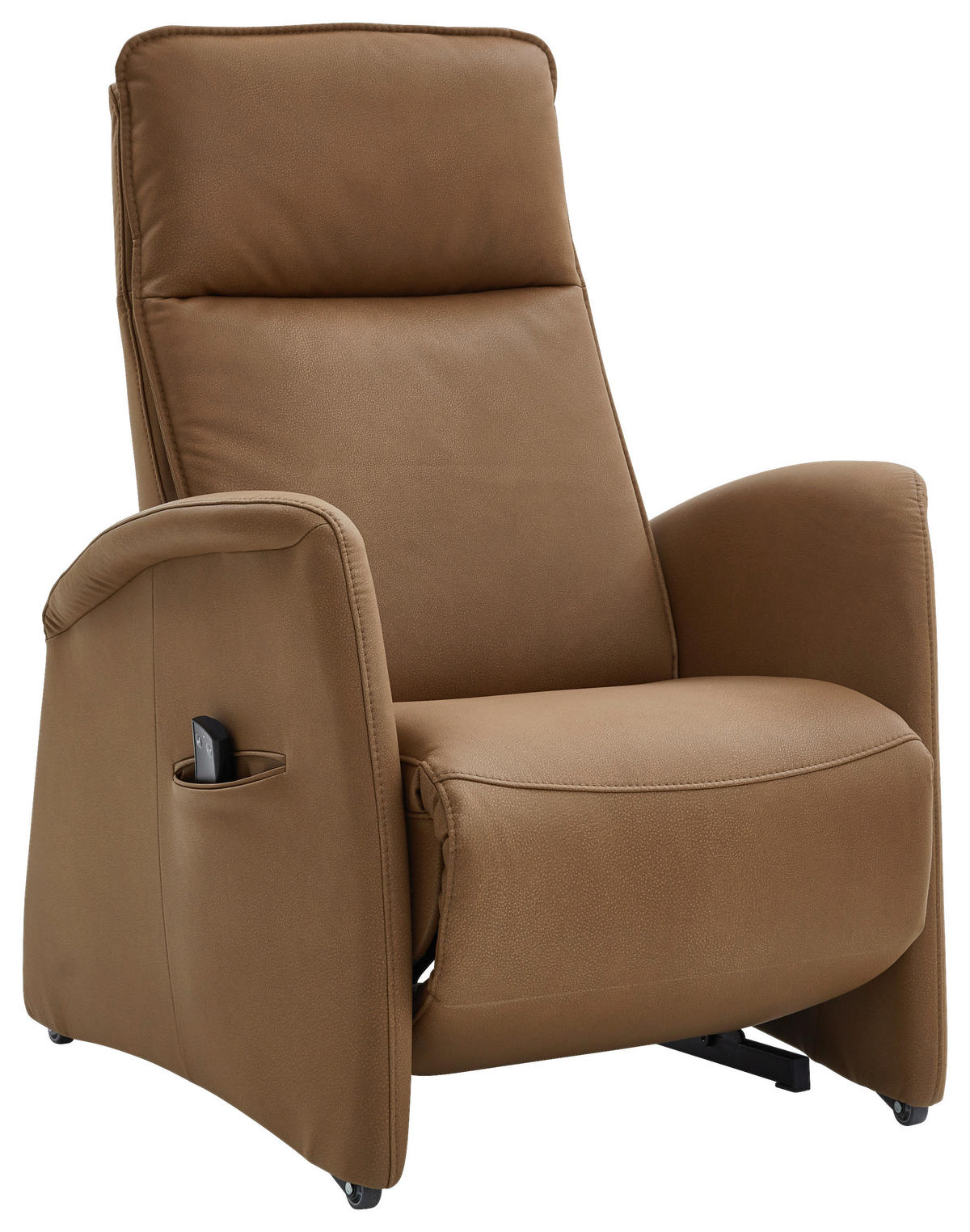 RELAXSESSEL in Textil Braun  - Schwarz/Braun, Design, Kunststoff/Textil (90/114/87-176cm) - Valdera