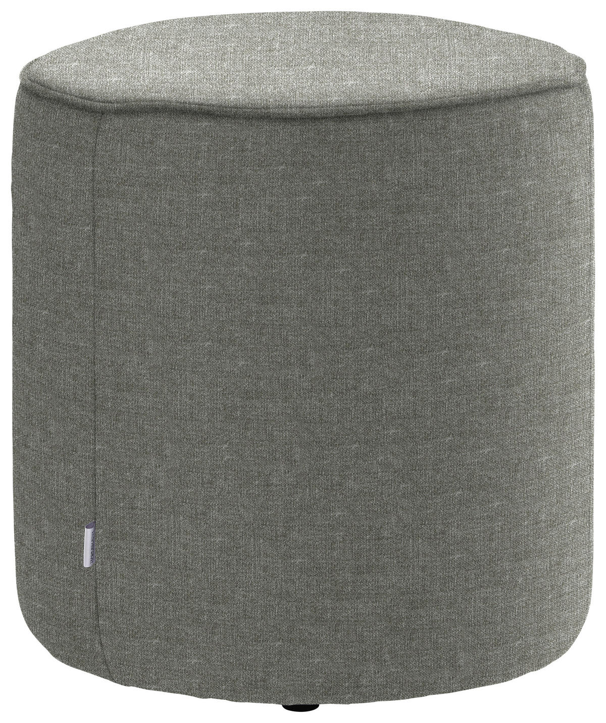 HOCKER in Textil Hellgrau  - Hellgrau, Design, Textil (44/46/44cm) - Belluti