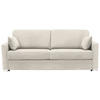 SCHLAFSOFA in Textil Creme  - Chromfarben/Creme, Konventionell, Textil/Metall (208/86/97cm) - Novel