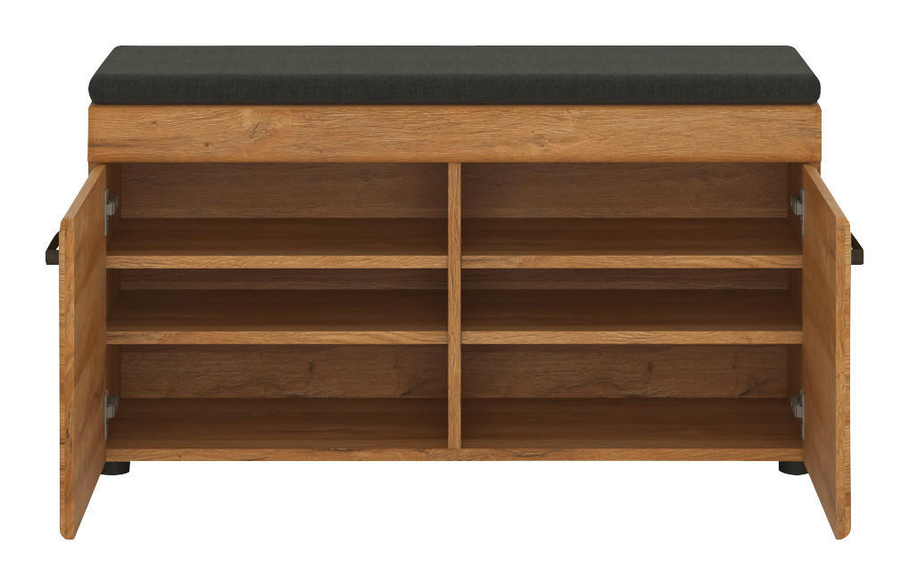 GARDEROBNA KLOP barve hrasta - barve kroma/barve hrasta, Konvencionalno, umetna masa/leseni material (92,8/47/38cm) - Venda