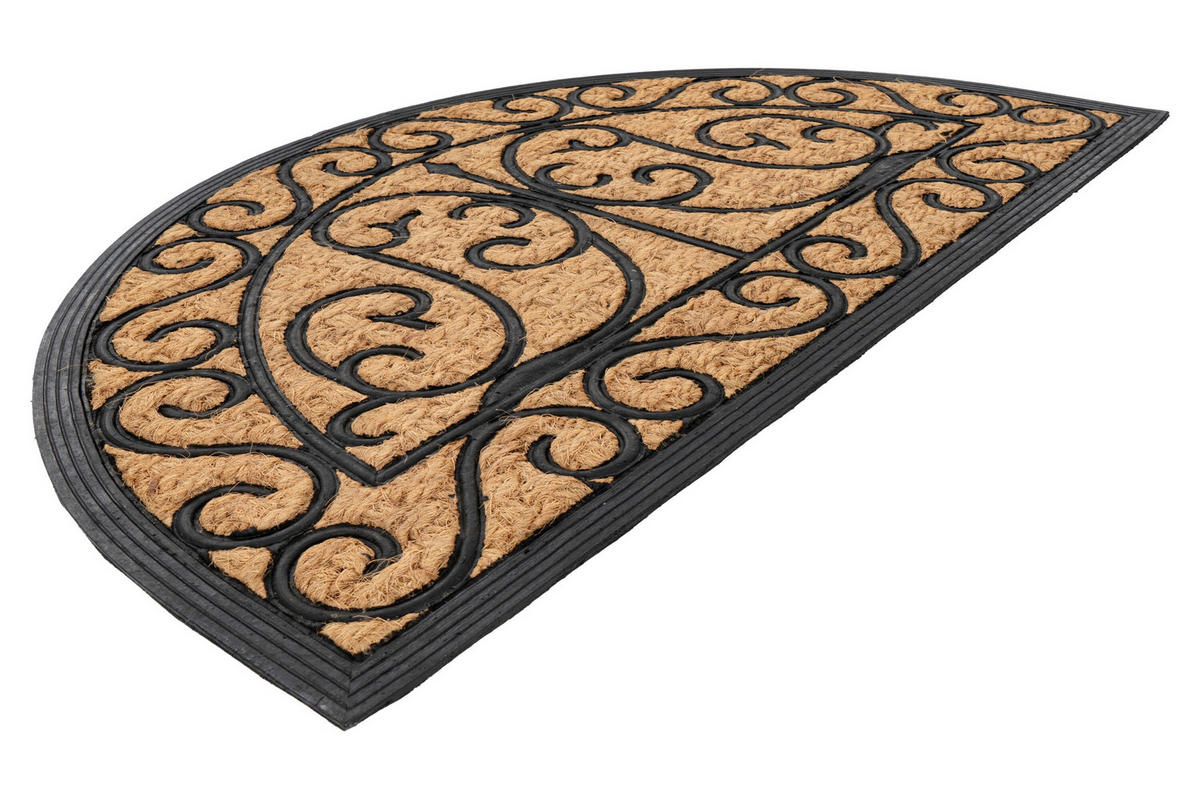 DVEŘNÍ ROHOŽKA, 40/60 cm světle hnědá - světle hnědá, Basics, textil/plast (40/60cm) - Kayoom