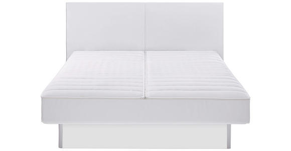 Wasserbett inkl. Montage - Weiß, MODERN, Holzwerkstoff/Textil (180/220cm) - Novel