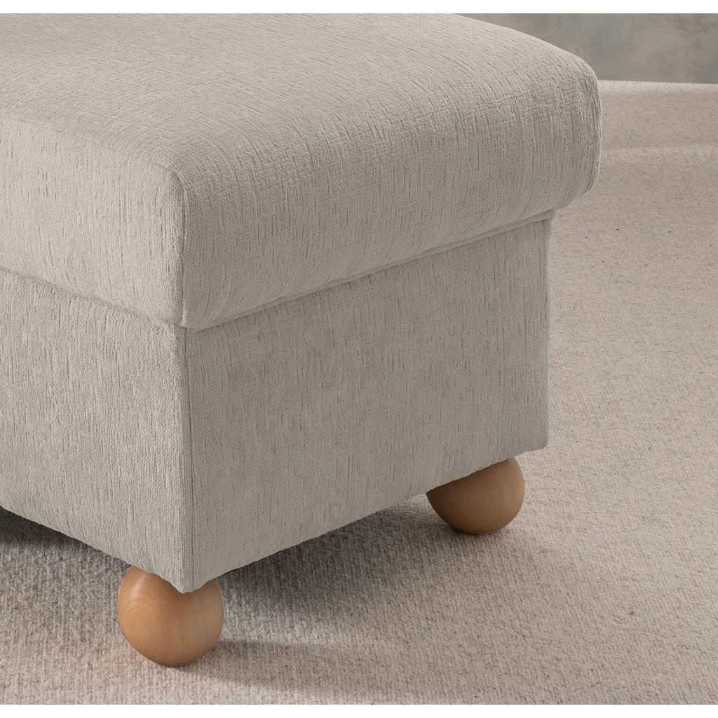 Thumbnail - Livetastic Hocker Torello, Weiß, Textil, Buche, Uni, quadratisch, 56x46x56 cm, Made in EU, erweiterbar (Typenauswahl), S...