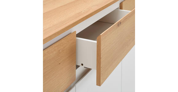 SIDEBOARD in 190/80/40 cm - Eichefarben/Weiß, KONVENTIONELL, Holz/Holzwerkstoff (190/80/40cm) - Novel