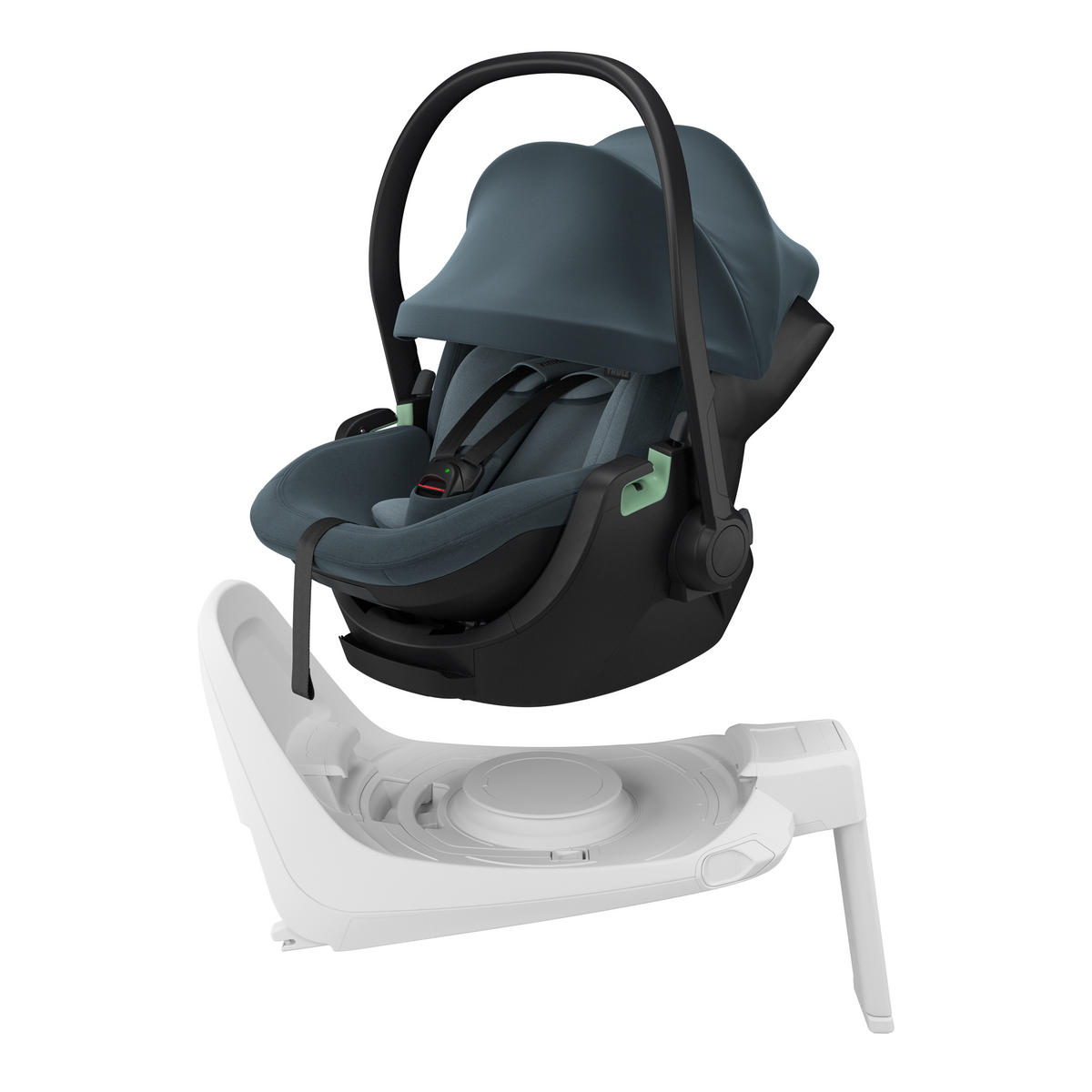 BABYSCHALE  Maple Connect Darkest Blue  - Dunkelblau, Basics, Kunststoff/Textil (44/61/72cm) - Thule