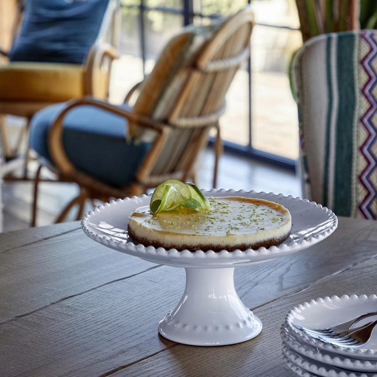 TORTENPLATTE PEARL 22/11,7 cm  - Weiß Hochglanz, Basics, Keramik (22/11,7cm) - Costa Nova