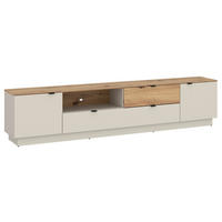 TV-ELEMENT VIONA Holzwerkstoff Kaschmir, Eiche Artisan  - Kaschmir/Eiche Artisan, Basics, Holzwerkstoff/Kunststoff (215/49/40cm) - Livetastic