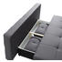 SCHLAFSOFA Webstoff Dunkelgrau - Chromfarben/Dunkelgrau, Design, Kunststoff/Textil (207/74-89/100cm) - Carryhome SCHLAFSOFA Webstoff Dunkelgrau - Chromfarben/Dunkelgrau, Design, Kunststoff/Textil (207/74-89/100cm) - Carryhome