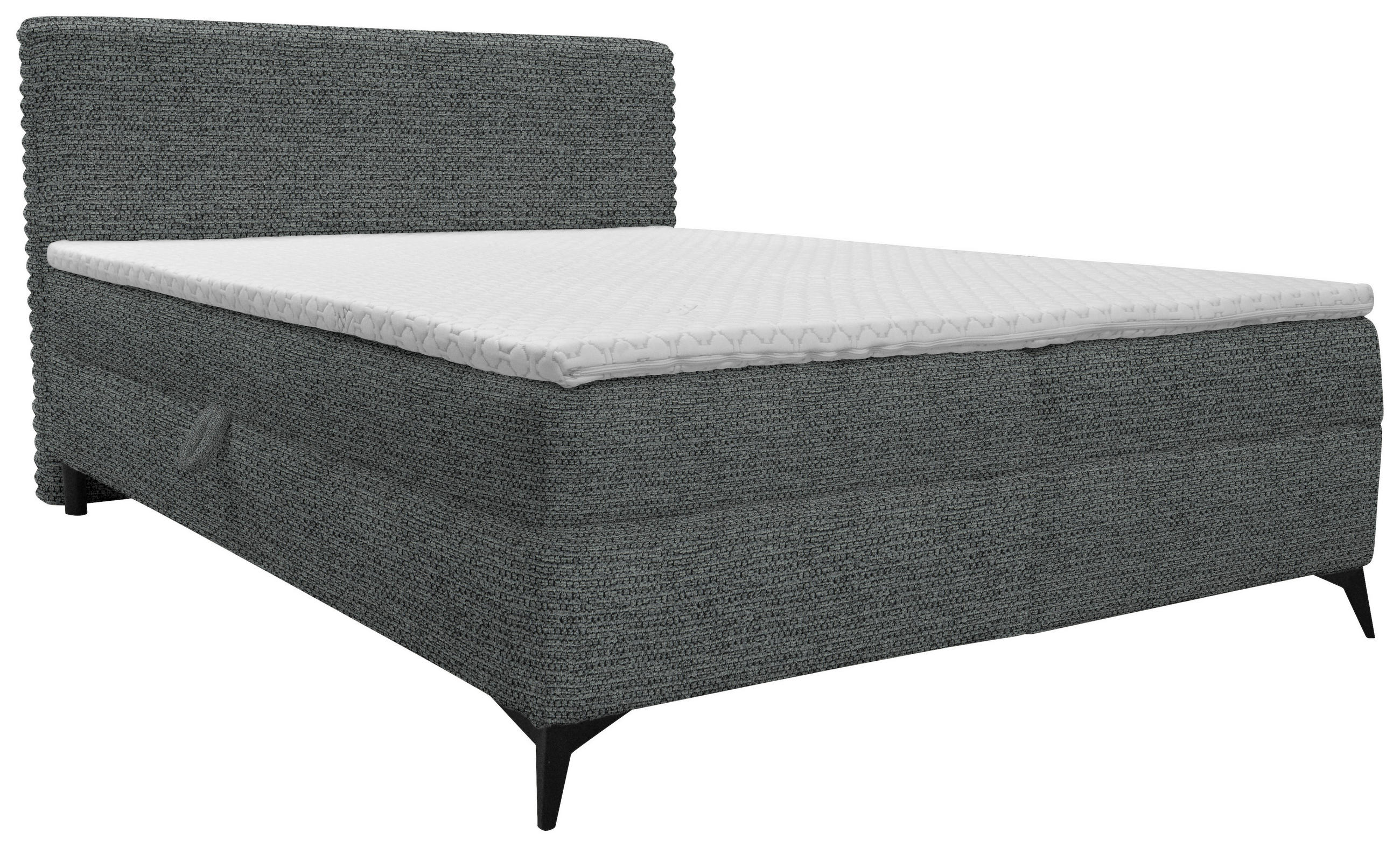 BOXBETT 160/200 cm  in Anthrazit  - Anthrazit/Schwarz, Design, Holz/Holzwerkstoff (160/200cm) - Xora