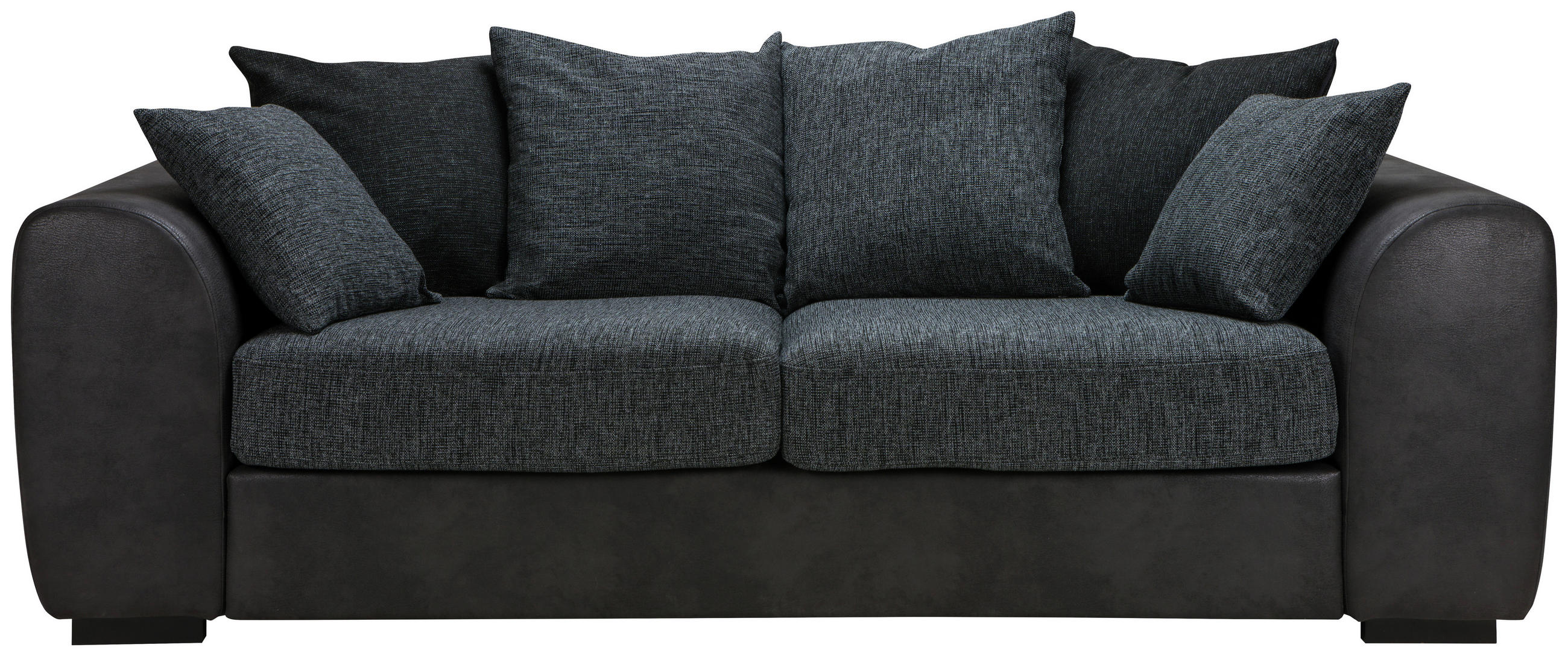 3-SITS SOFFA i antracit, grå  - svart/grå, Klassisk, trä/textil (232/85/100cm) - Carryhome