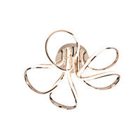 LED-DECKENLEUCHTE 38 W  58/22 cm    - Silberfarben, Trend, Kunststoff/Metall (58/22cm) - Novel