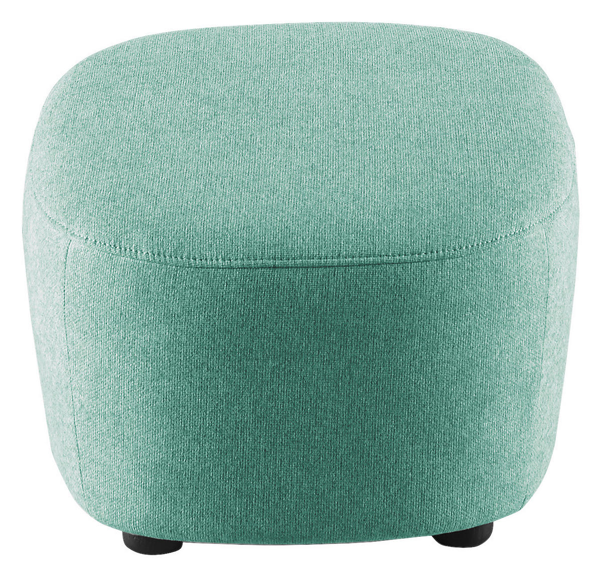 HOCKER Webstoff Türkis  - Türkis/Schwarz, Design, Kunststoff/Textil (54/41/57cm) - SetOne by Musterring