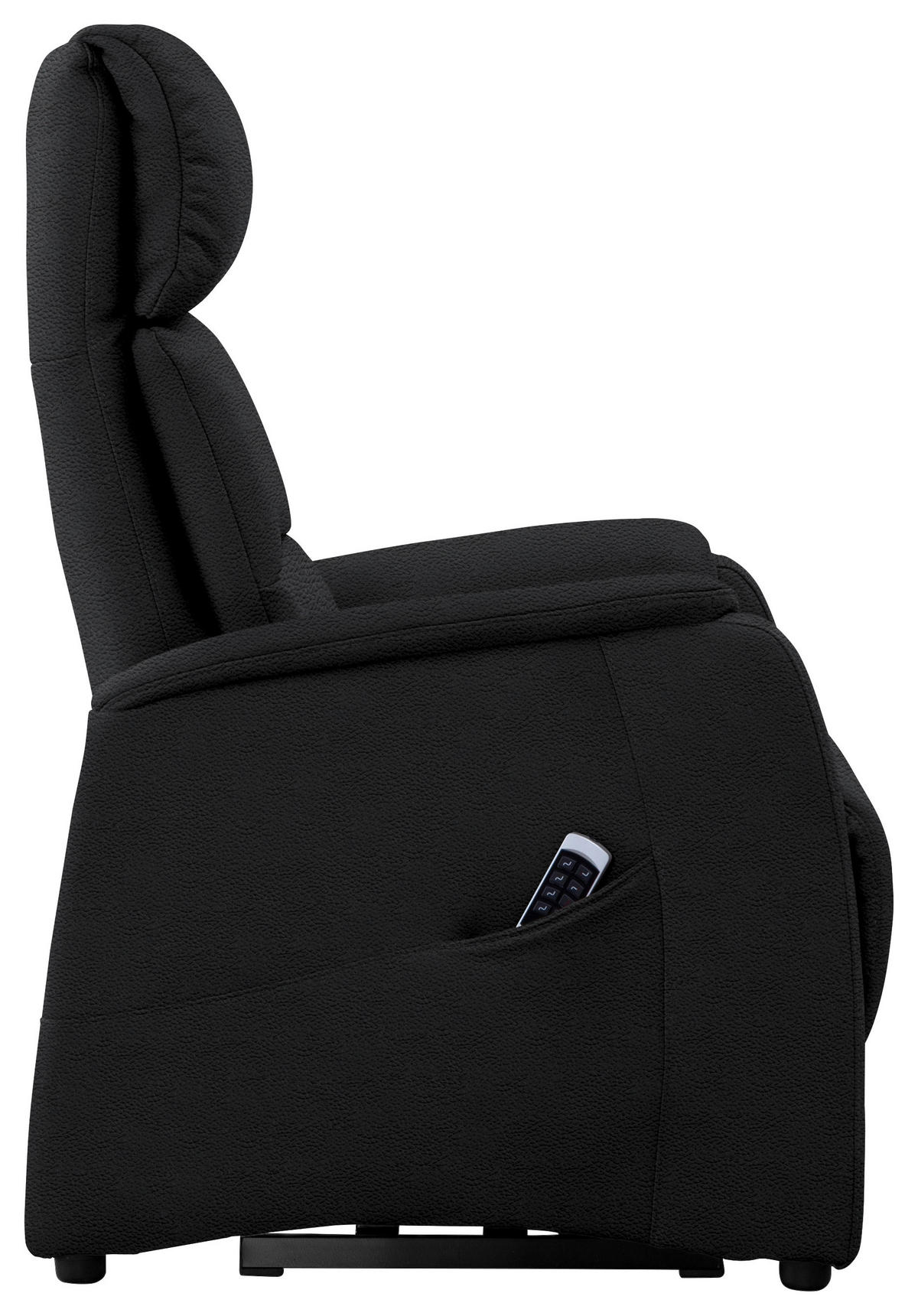 FAUTEUIL DE TÉLÉVISION in Schwarz  - Schwarz, Konventionell, Leder/Kunststoff (69/109/83cm) - Cantus