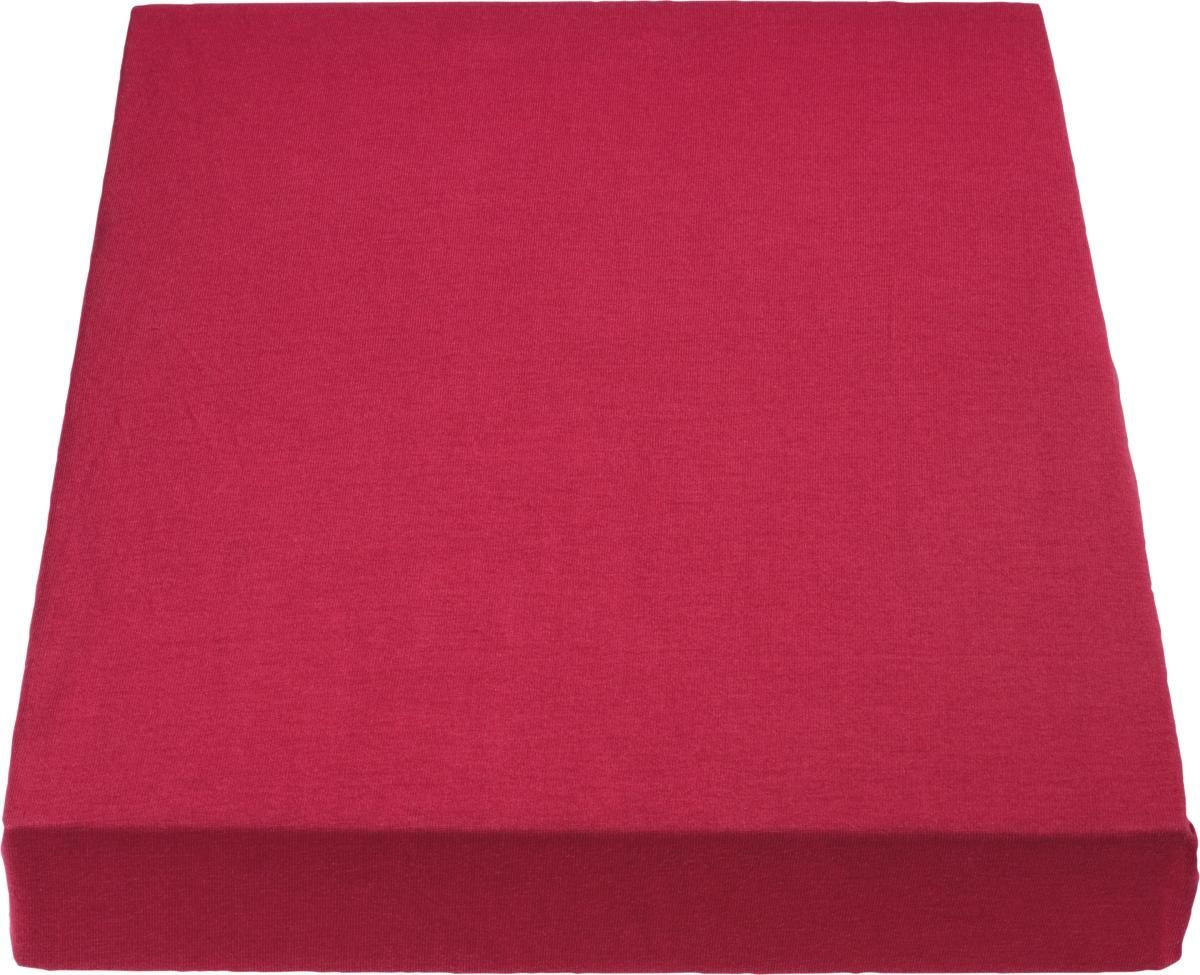 SPANNLEINTUCH 180/200 cm Jersey  - Bordeaux, Basics, Textil (180/200cm) - Novel