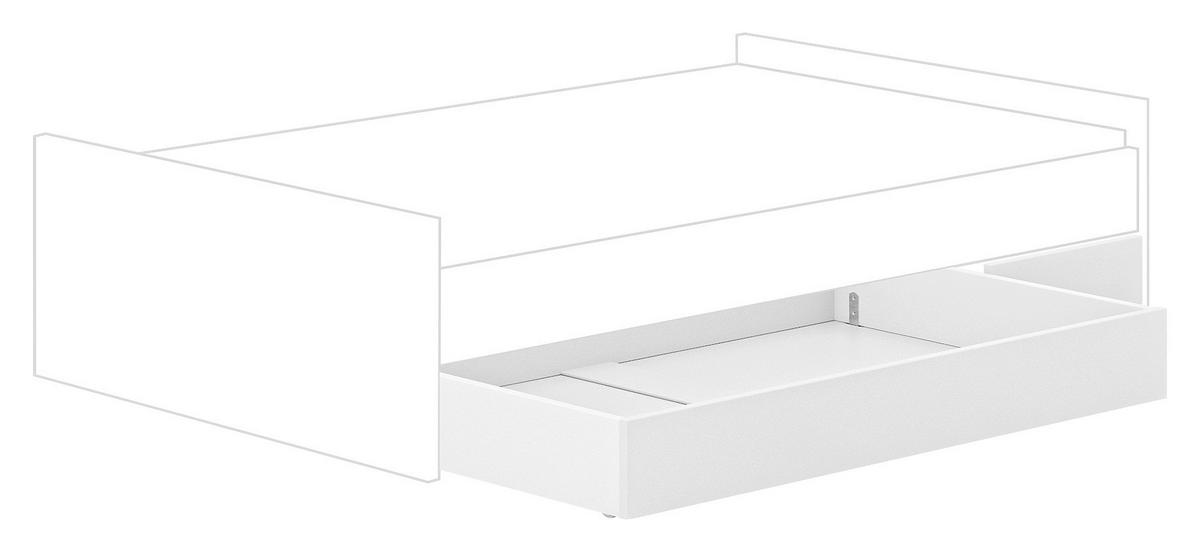 BETTKASTEN Weiß  - Weiß, Basics, Holzwerkstoff (150/20/95,2cm) - Paidi