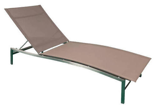 GARTENLIEGE 210/65/31-70 cm - Taupe, Konventionell, Textil/Metall (210/65/31-70cm) - Zebra
