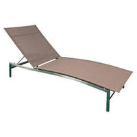 GARTENLIEGE 210/65/31-70 cm  - Taupe, Konventionell, Textil/Metall (210/65/31-70cm) - Zebra 