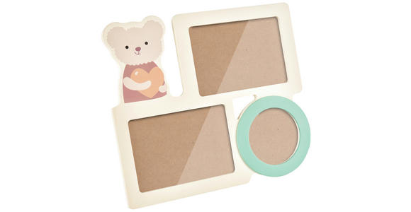 BILDERRAHMEN 34/30/1,3 cm  - Türkis/Hellbraun, Basics, Holzwerkstoff/Kunststoff (34/30/1,3cm) - My Baby Lou