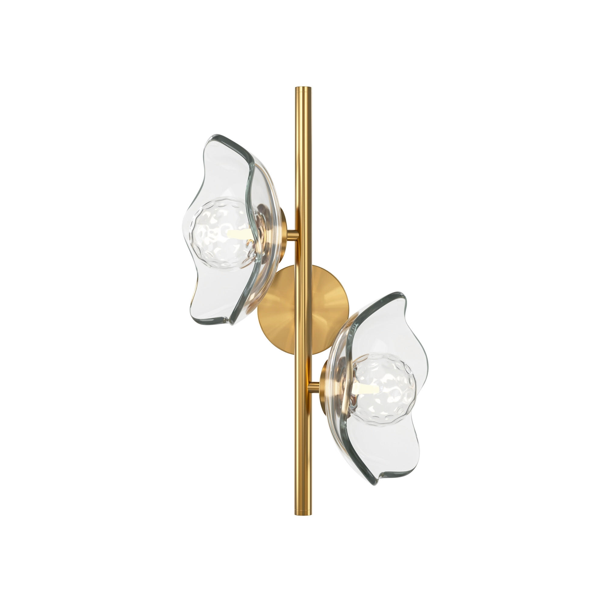 WANDLEUCHTE - Transparent/Messingfarben, Design, Metall (19,5/31,5/45cm) - MAYTONI