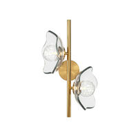WANDLEUCHTE - Transparent/Messingfarben, Design, Metall (19,5/31,5/45cm) - MAYTONI