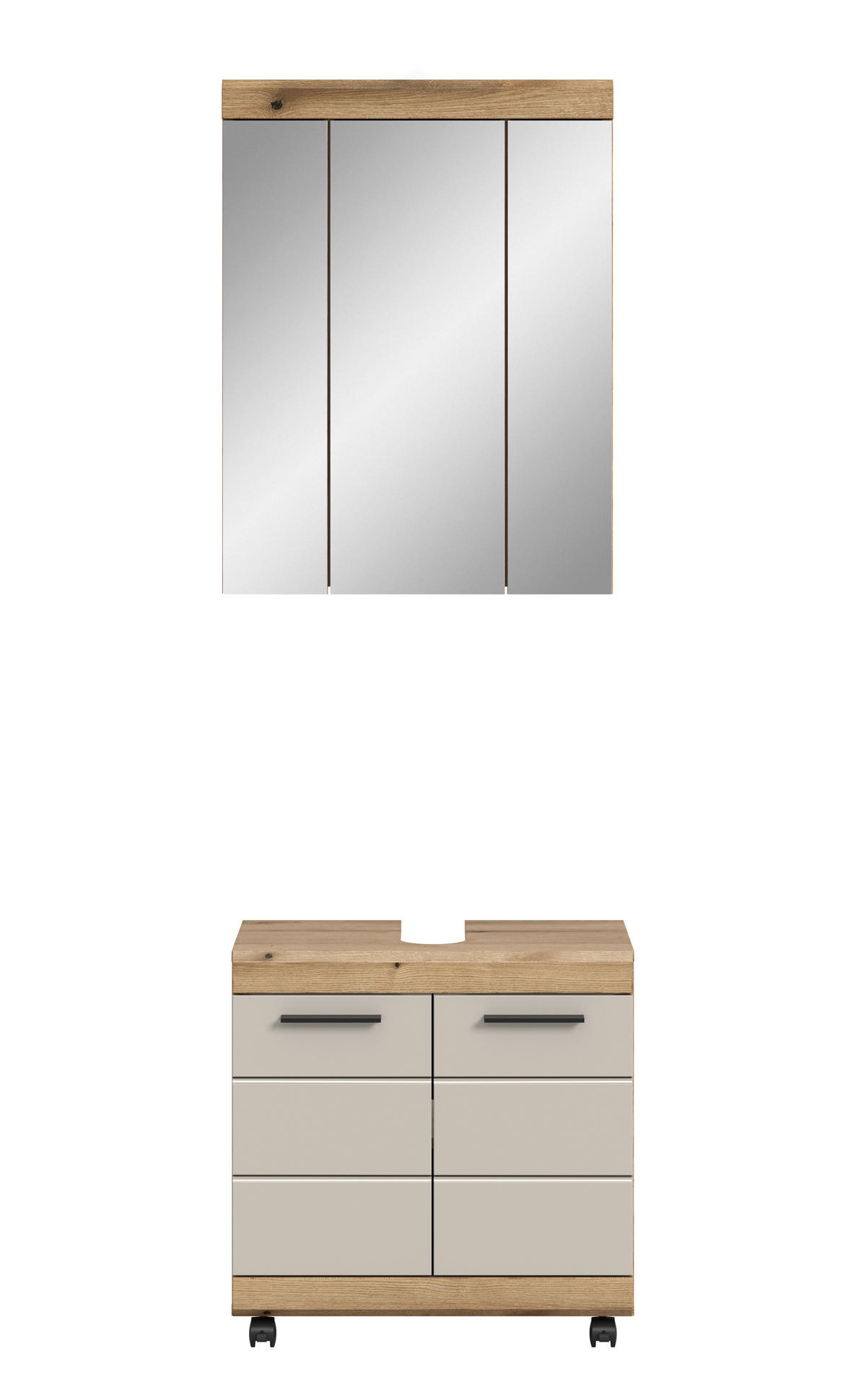 KÚPEĽŇA farba duba, kašmírová  - čierna/kašmírová, Trend, kompozitné drevo/plast (60cm) - MID.YOU