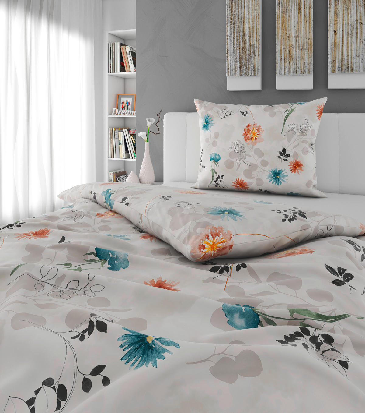 BETTWÄSCHE Satin 140/200 cm  - Grün, KONVENTIONELL, Textil (140/200cm) - Esposa