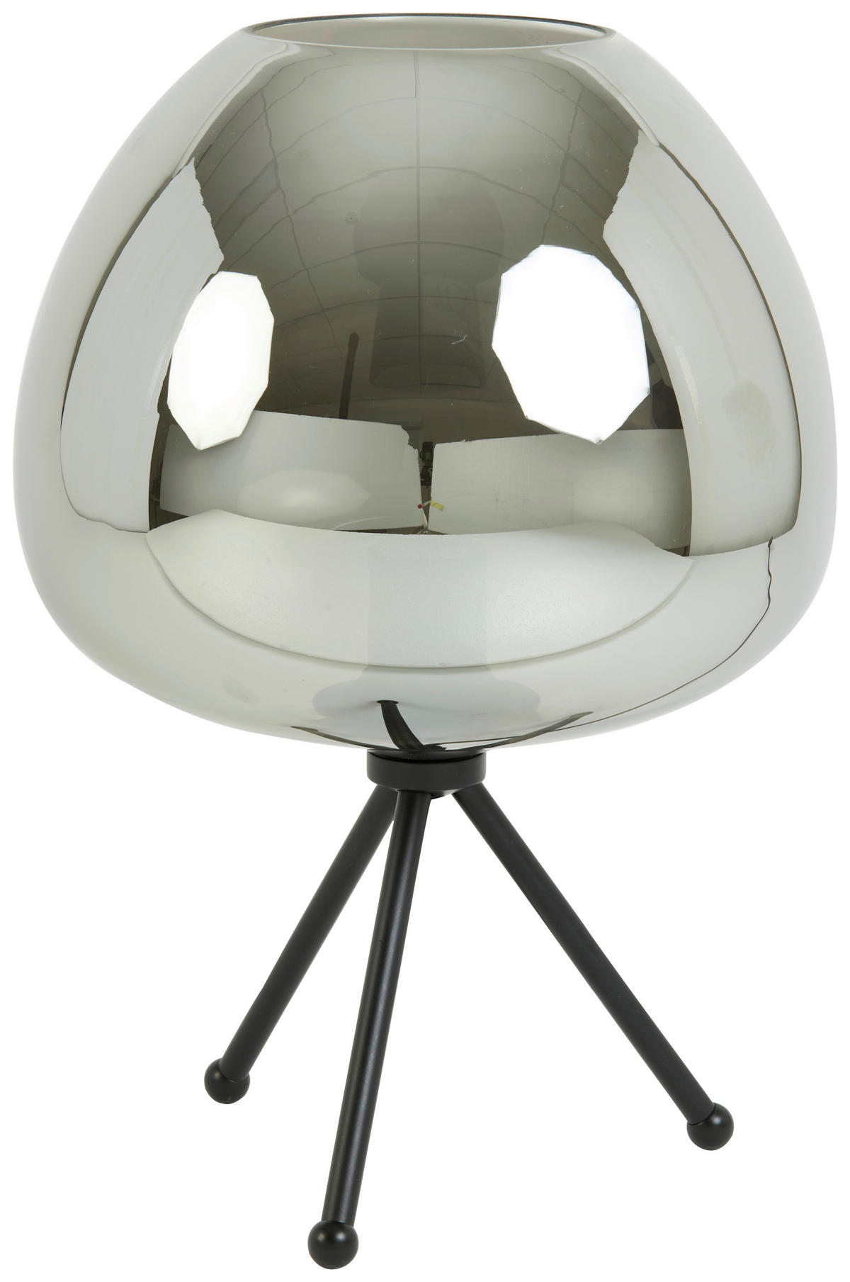 TISCHLEUCHTE 30/43 cm  - Grau, Design, Glas (30/43cm) - Light & Living