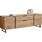 LOWBOARD  192/65/44 cm 1 Schublade(n) stehend  - Eichefarben/Anthrazit, Natur, Holz/Metall (192/65/44cm) - Valnatura