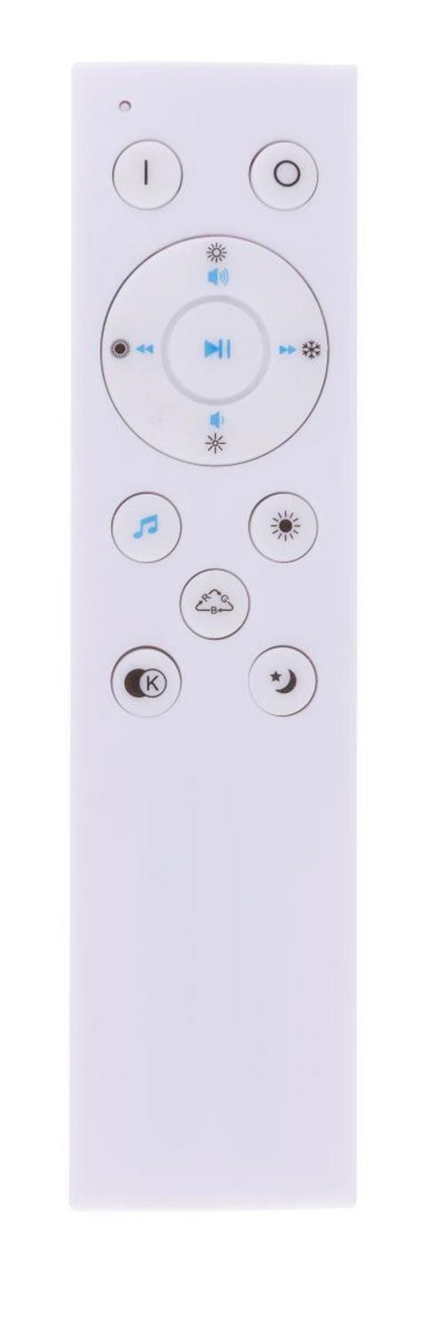 STROPNA LED-SVETILKA  Nicole //2700-6500 K/230 V/ - bela, Basics, umetna masa (40/7cm) - Globo
