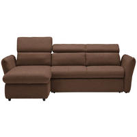 KOTNA SEDEŽNA GARNITURA, mikrovlakna rjava  - črna/rjava, Design, umetna masa/tekstil (172/240cm) - Stylife