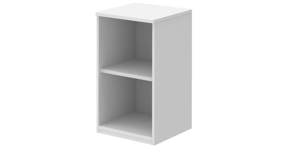 AKTENREGAL Weiß - Weiß, KONVENTIONELL, Holzwerkstoff (40/76,5/43cm) - Moderano