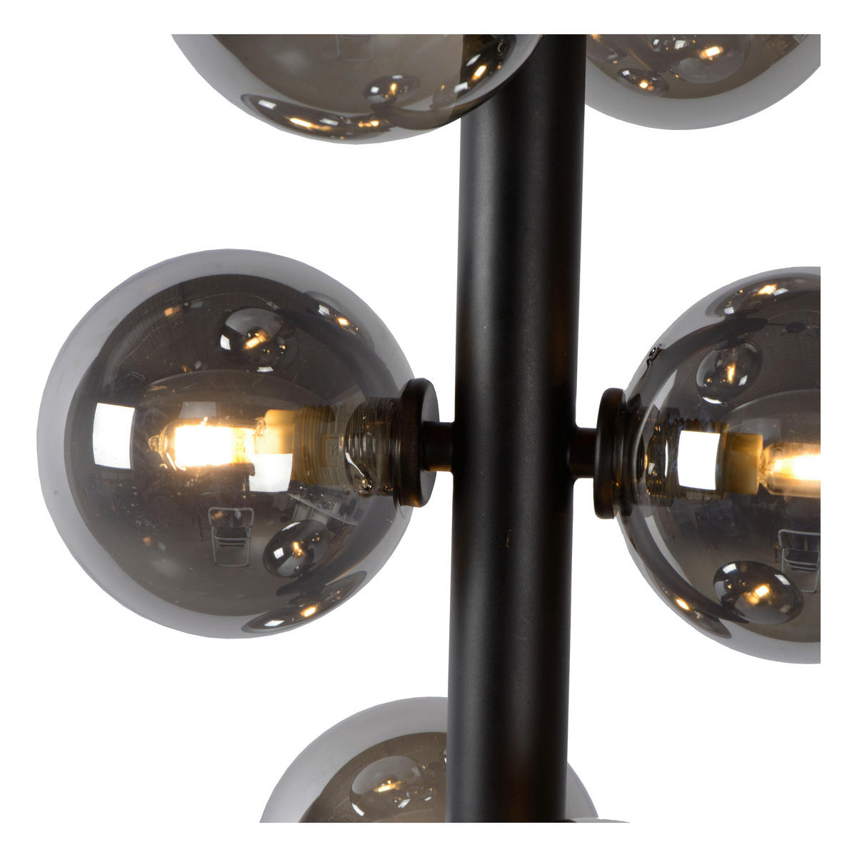 HÄNGELEUCHTE Tycho 25.5/25.5/150 cm   - Schwarz, Design, Glas (25.5/25.5/150cm) - Lucide