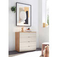 KOMMODE  in 80/78,4/43 cm  - Chromfarben/Champagner, Basics, Holzwerkstoff/Metall (80/78,4/43cm) - Dieter Knoll