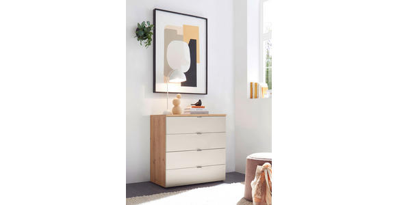 KOMMODE  in 80/78,4/43 cm  - Chromfarben/Champagner, Basics, Holzwerkstoff/Metall (80/78,4/43cm) - Dieter Knoll