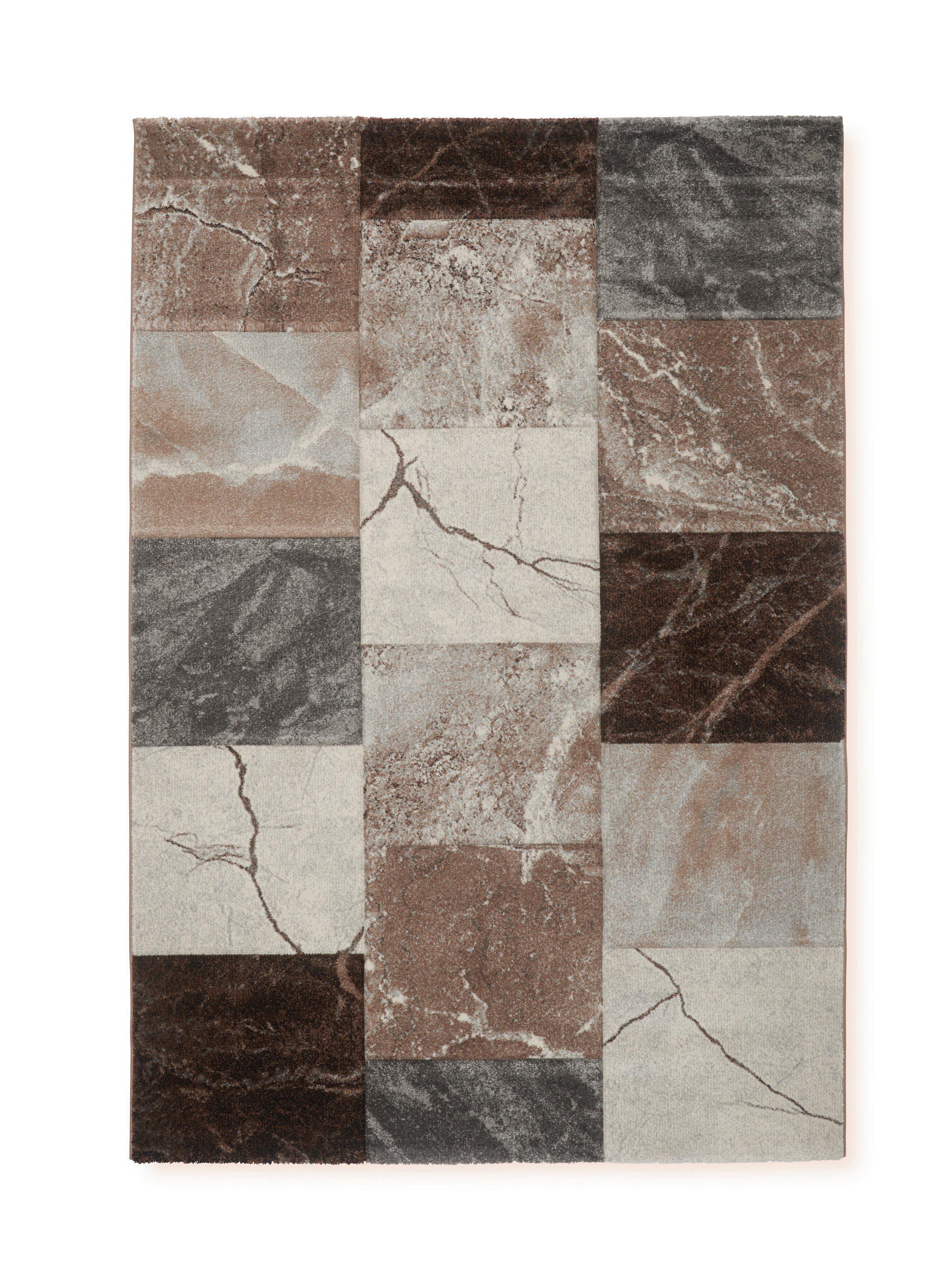 Webteppich Braun/grau/beige Nero 160x230 Cm