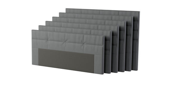 BOXSPRINGBETT 180/200 cm  in Schwarz  - Alufarben/Schwarz, KONVENTIONELL, Textil/Metall (180/200cm) - Dieter Knoll