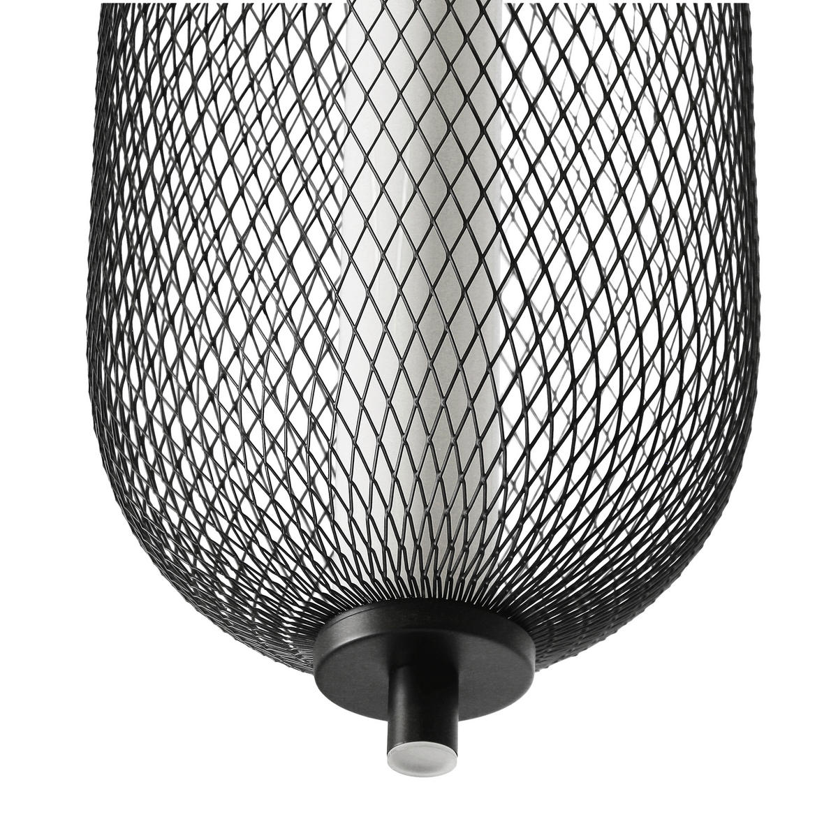 LED-PENDELLEUCHTE 15/15/140 cm  - Schwarz/Weiß, KONVENTIONELL, Kunststoff/Metall (15/15/140cm)