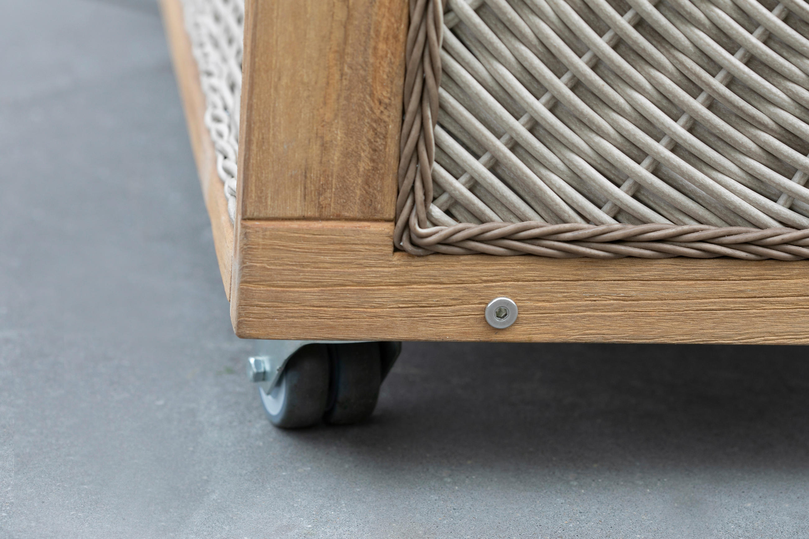 DOPPELLENKROLLEN 4-teilig  - Anthrazit, Basics, Kunststoff/Metall - Gardenson