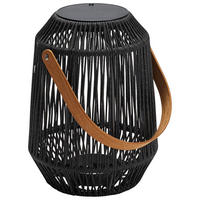 LED-LATERNE - Schieferfarben/Anthrazit, Basics, Holz/Kunststoff (39/50/39cm) - Stern
