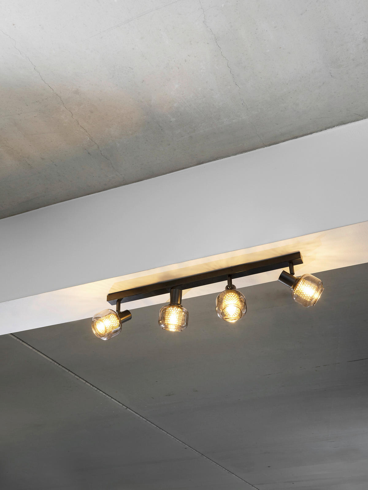 LED-STRAHLER 82,5/10,5/17,6 cm   - Schwarz, Basics, Glas/Metall (82,5/10,5/17,6cm) - Osram