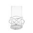 WINDLICHT - Klar/Silberfarben, Design, Glas/Metall (23/32/cm) - Ambia Home WINDLICHT - Klar/Silberfarben, Design, Glas/Metall (23/32/cm) - Ambia Home