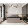 BOXSPRINGBETT 200/200 cm  in Beige  - Beige/Schwarz, KONVENTIONELL, Kunststoff/Textil (200/200cm) - Carryhome
