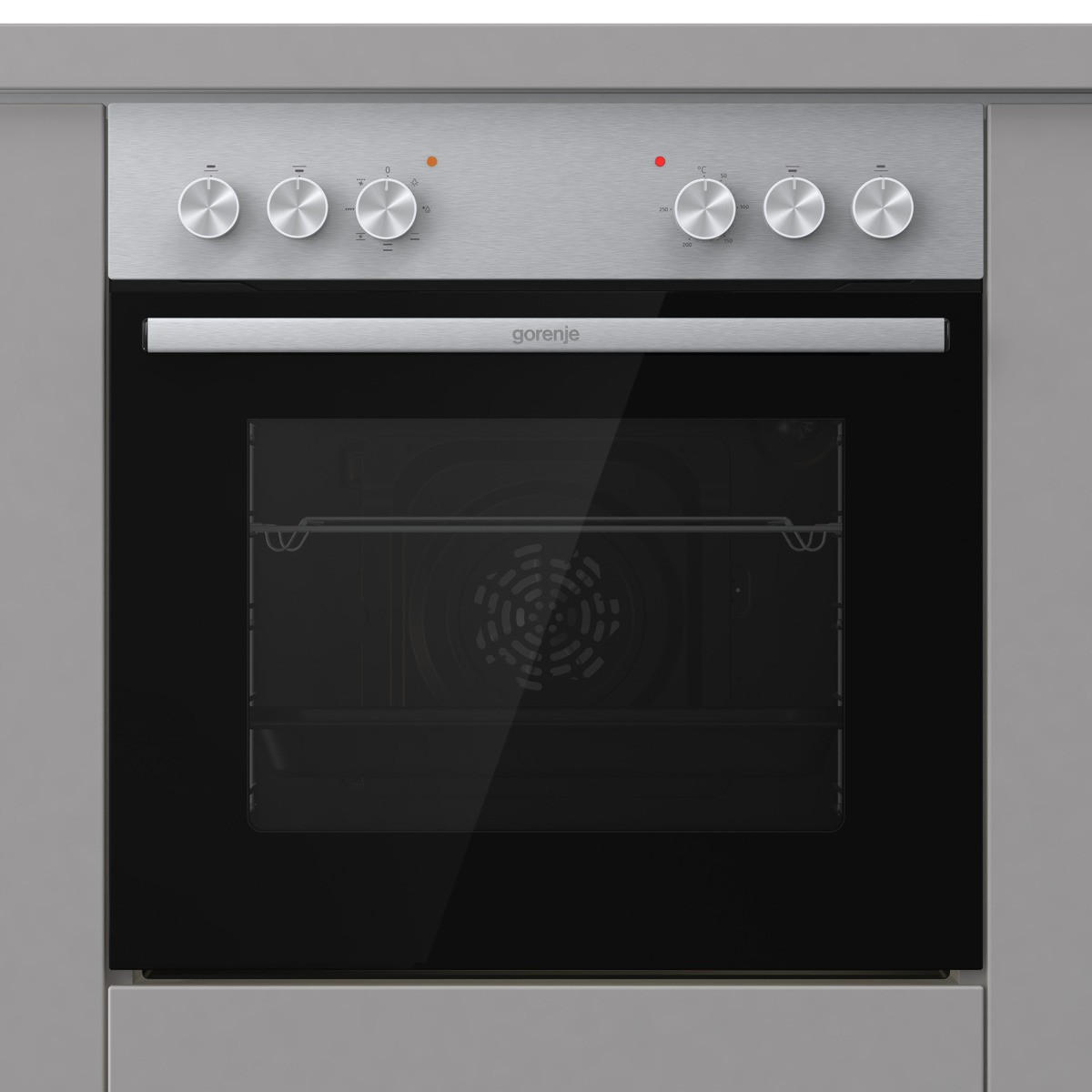 HERDSET HSet002AX  - Edelstahlfarben/Schwarz, Trend, Metall (59,5/59,5/53cm) - Gorenje
