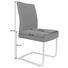 SCHWINGSTUHL Lederlook Braun, Edelstahlfarben - Edelstahlfarben/Beige, KONVENTIONELL, Textil/Metall (48/95/64cm) - Voleo
