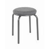 STAPELHOCKER Grau  - Anthrazit/Grau, Basics, Textil/Metall (46/45/46cm)