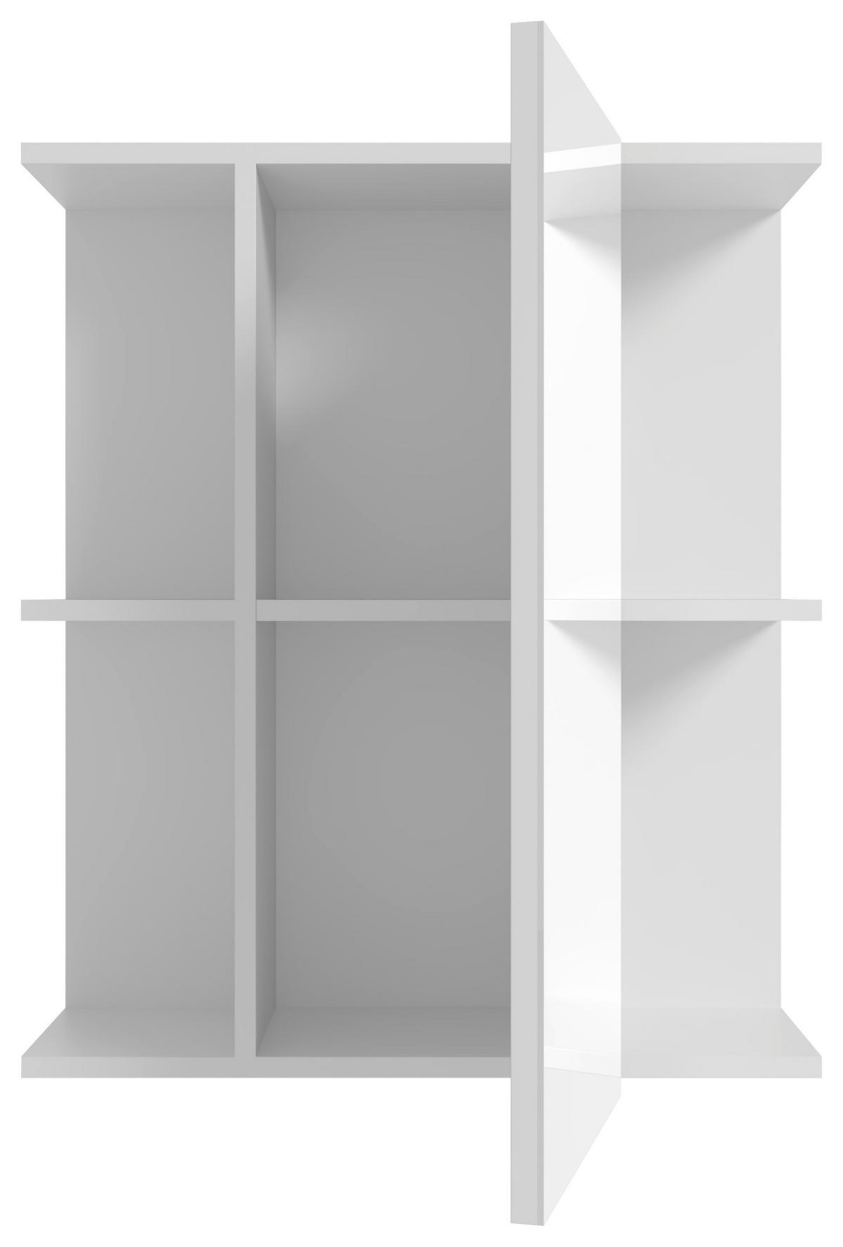 SPIEGELSCHRANK 60/71/20 cm  - Weiß, MODERN, Glas/Holzwerkstoff (60/71/20cm) - MID.YOU