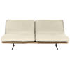 SCHLAFSOFA in Holz, Leder Naturfarben  - Beige/Schwarz, Design, Leder/Holz (204/92/90cm) - Dieter Knoll