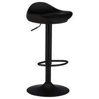 BARHOCKER-SET in Schwarz  - Schwarz, Design, Kunststoff/Metall (40/69/38cm) - Livetastic
